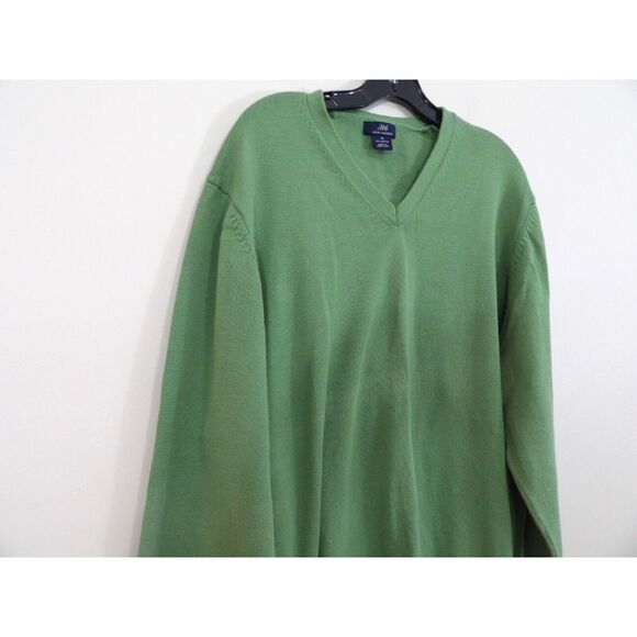Brooks Brothers Other - Vintage 346 Brooks Brothers‎ Green V Neck Cotton Long Sleeve Sweater Size L